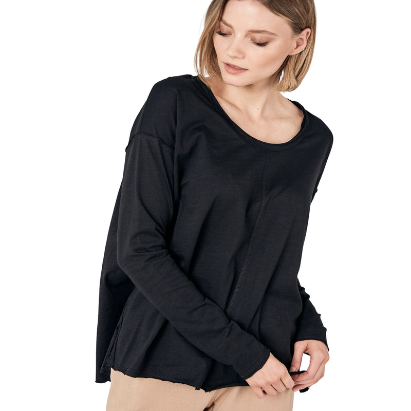 Round Neck Long Sleeve Tee