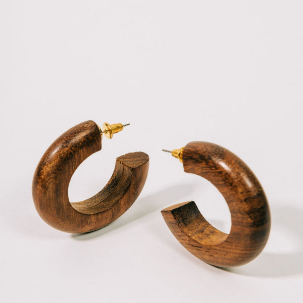Ella Wooden Earrings by Half United