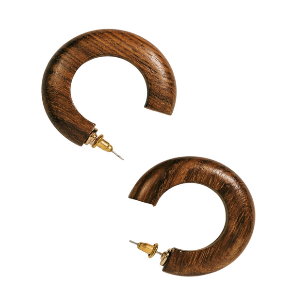 Ella Wooden Earrings by Half United