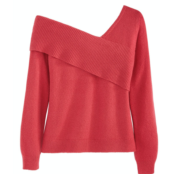 Foldover One Shoulder Top by 525 America