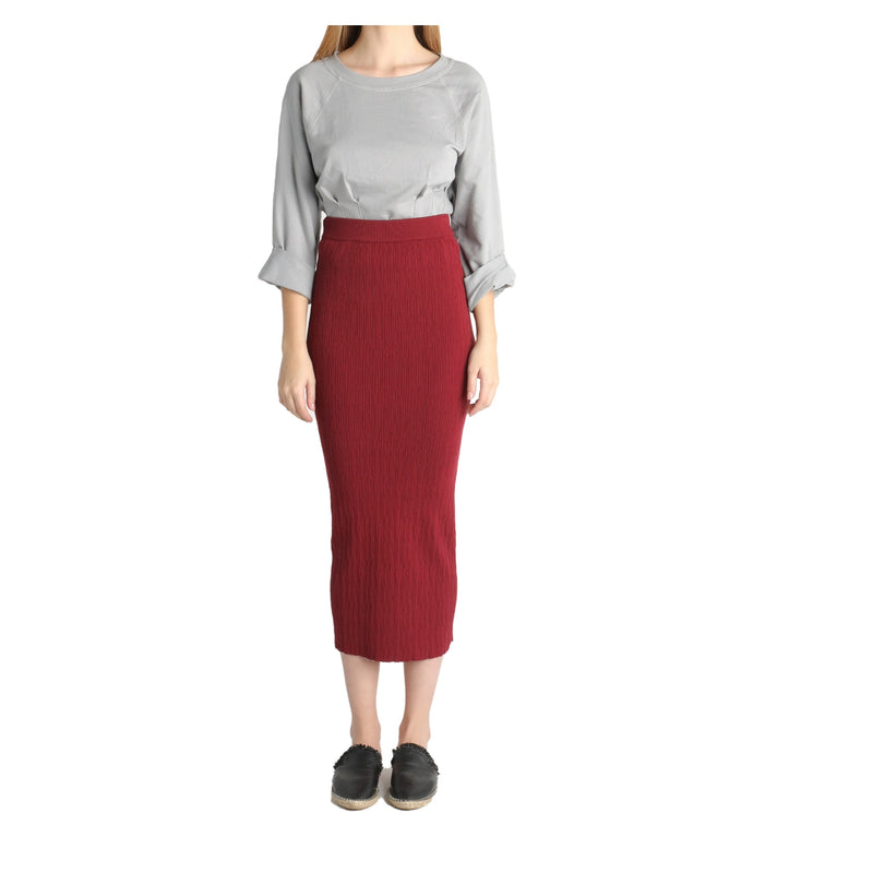 Sweater Maxi Pencil Skirt
