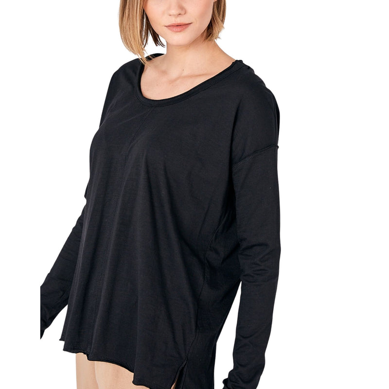 Round Neck Long Sleeve Tee