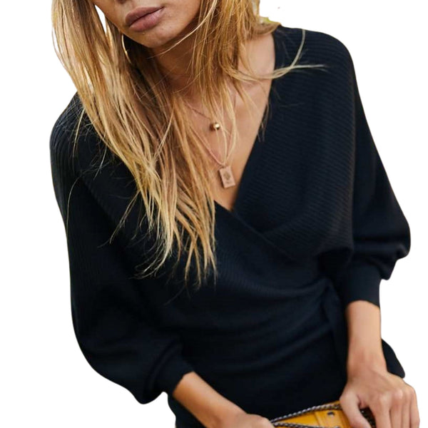 Long Dolman Sleeve Back Tie Dress