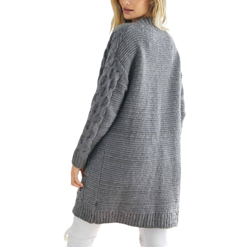 Solid Long Sleeve Cardigan