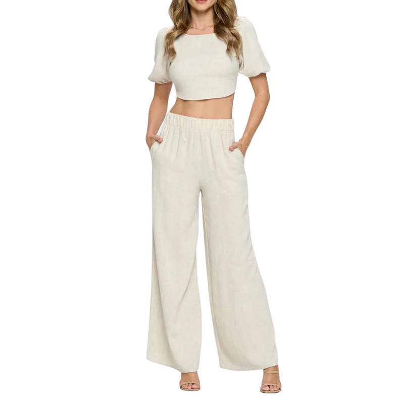 Solid Linen Pants